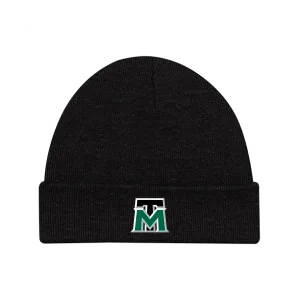 Tuque noire à rebord